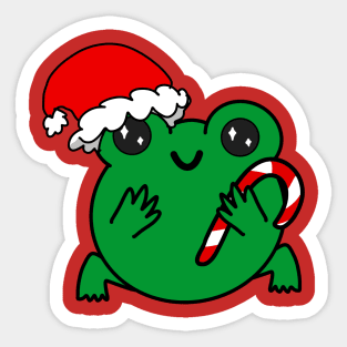 Christmas Frog Sticker